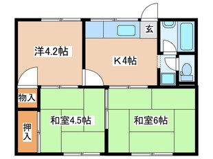 文命ハイツの物件間取画像